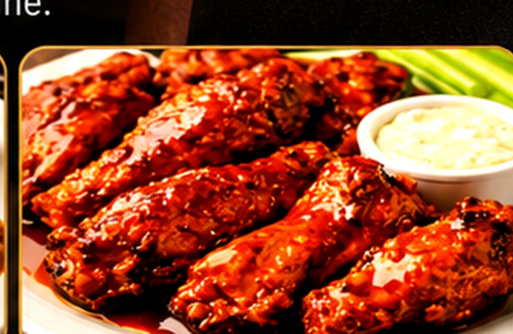 Saucy chicken wings